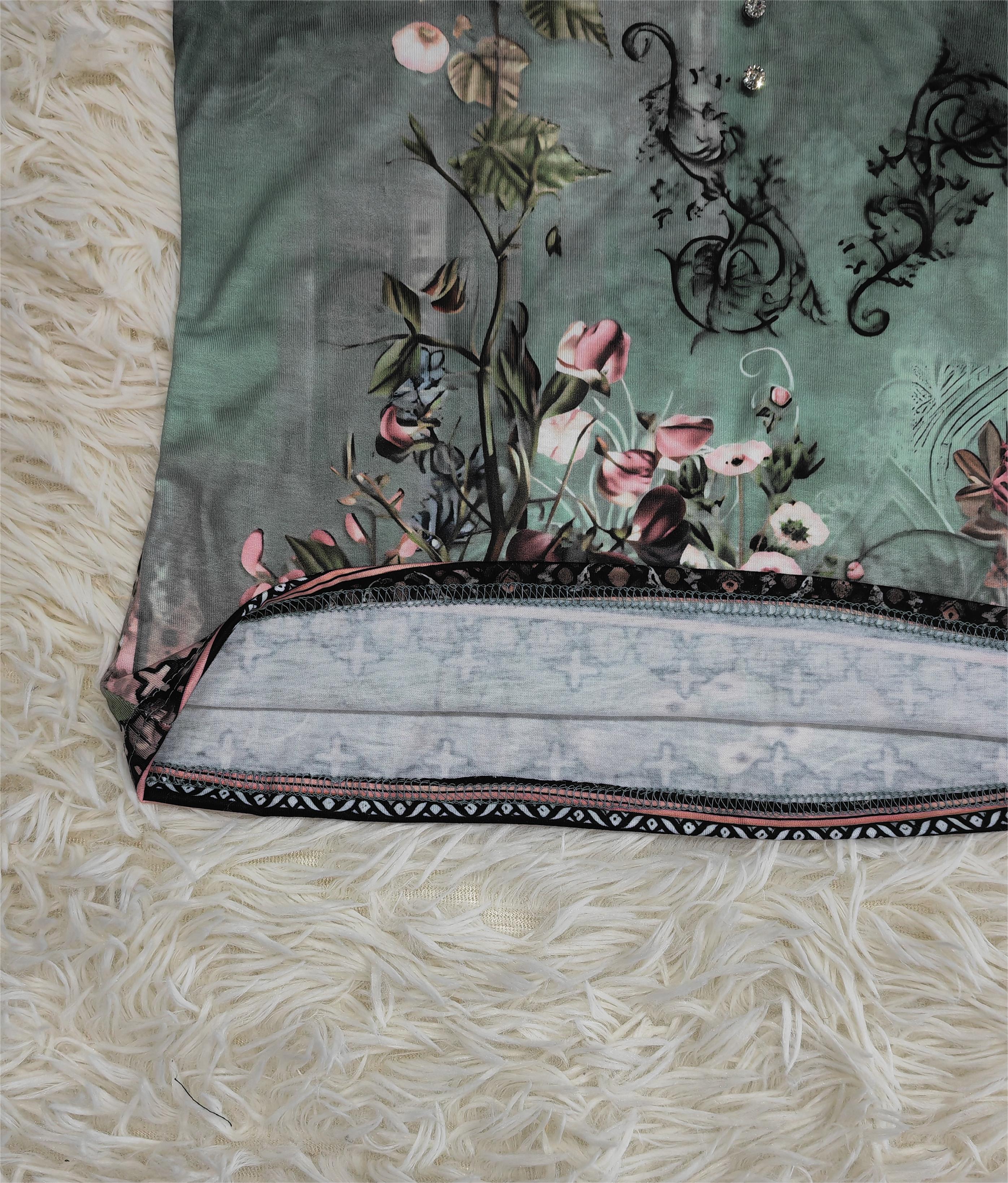 Floral Watercolor Print Sleeveless Top