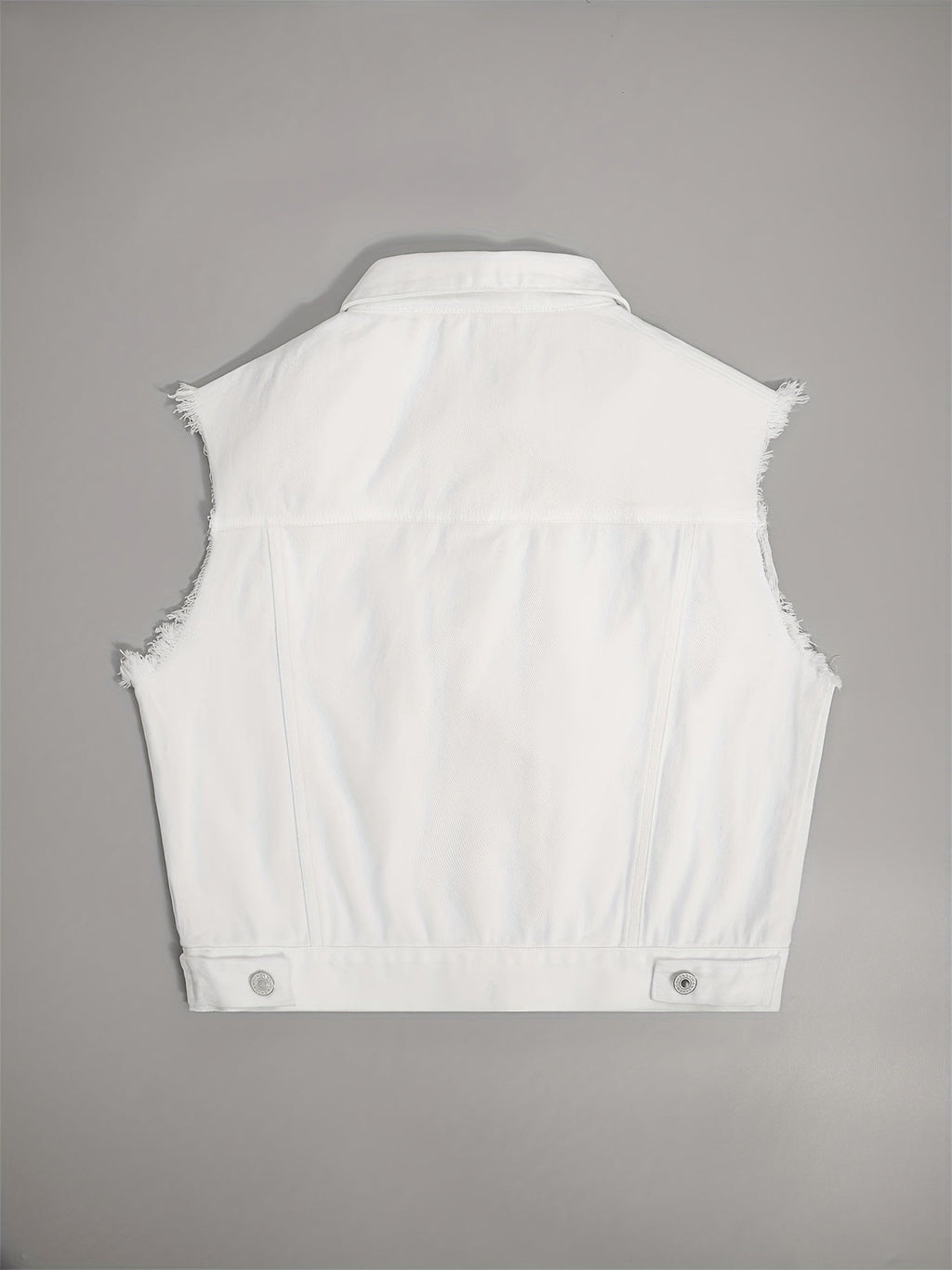 Johanna - Sleeveless Denim Jacket with Flap Pockets