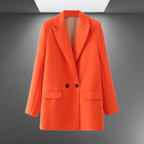 Classic Double-Breasted Blazer for Women's Professional Attire