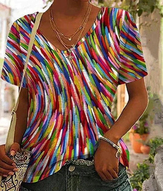 Colorful Casual Blouse for Daily Wear