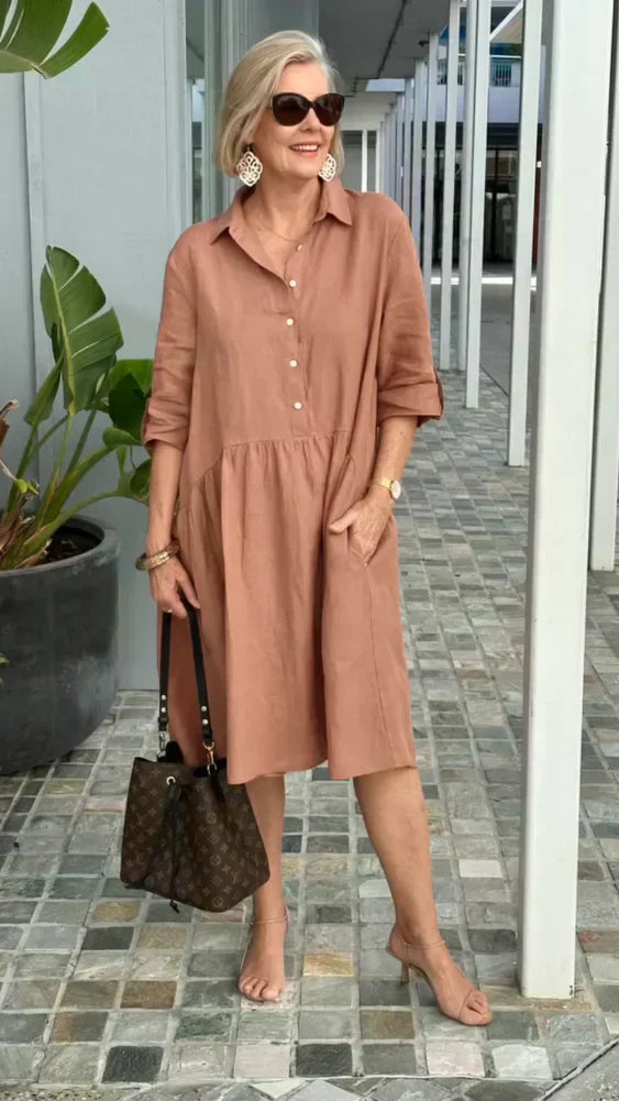 Tricia - Easygoing Cotton Midi Dress