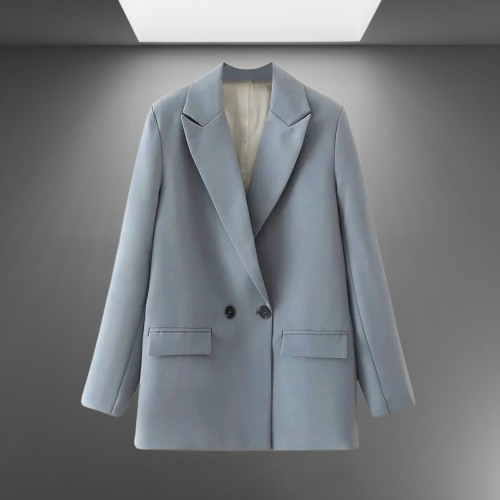Classic Double-Breasted Blazer for Women's Professional Attire