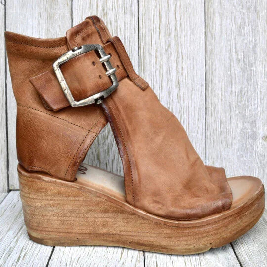 Bohemian-Style Wedge Sandals for Women