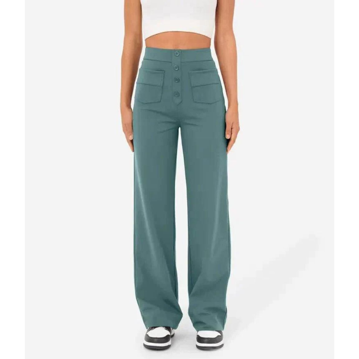 Flexible High-Waisted Stretch Pants