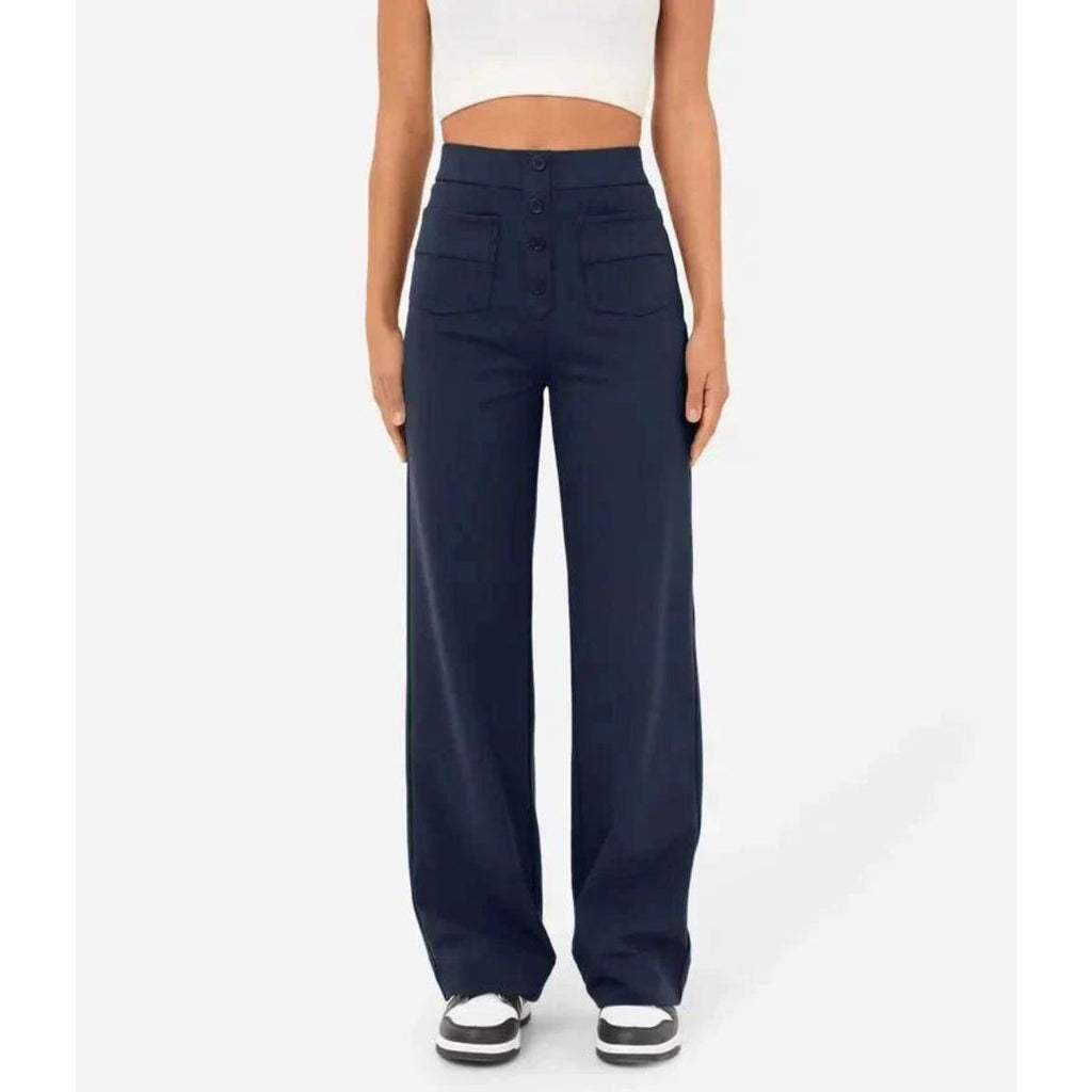 Flexible High-Waisted Stretch Pants
