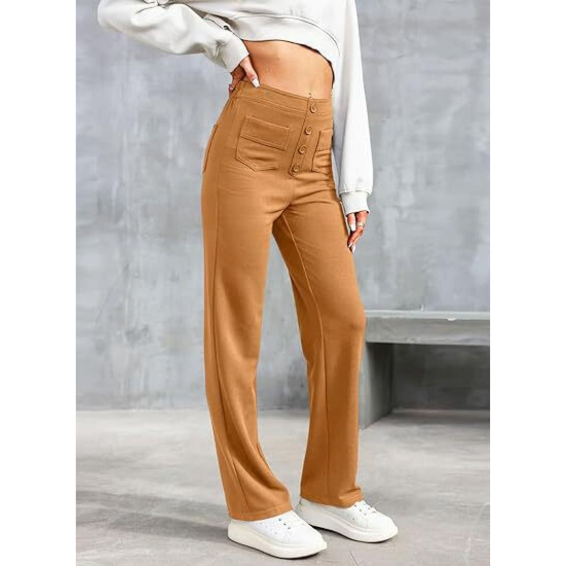 Flexible High-Waisted Stretch Pants