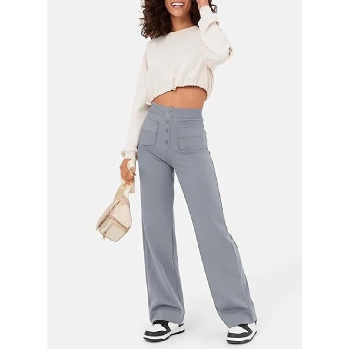 Flexible High-Waisted Stretch Pants