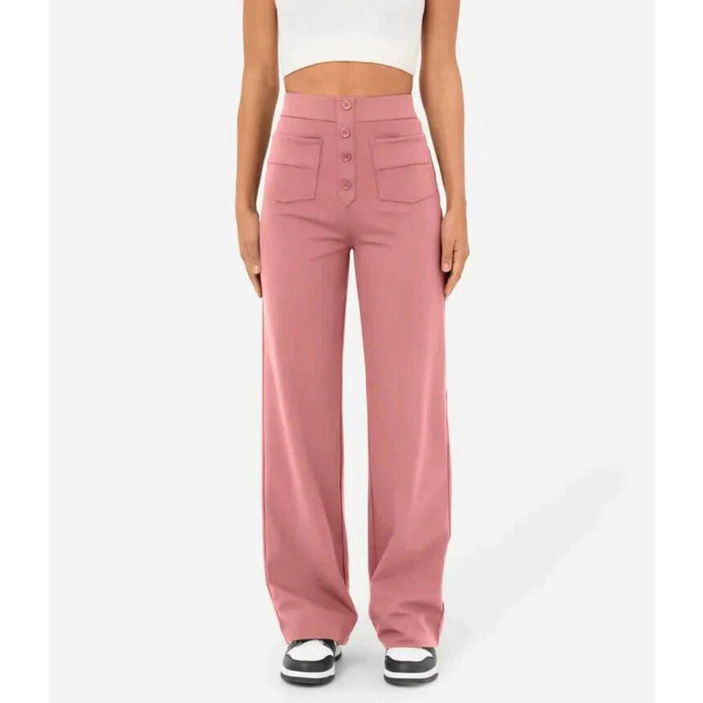 Flexible High-Waisted Stretch Pants