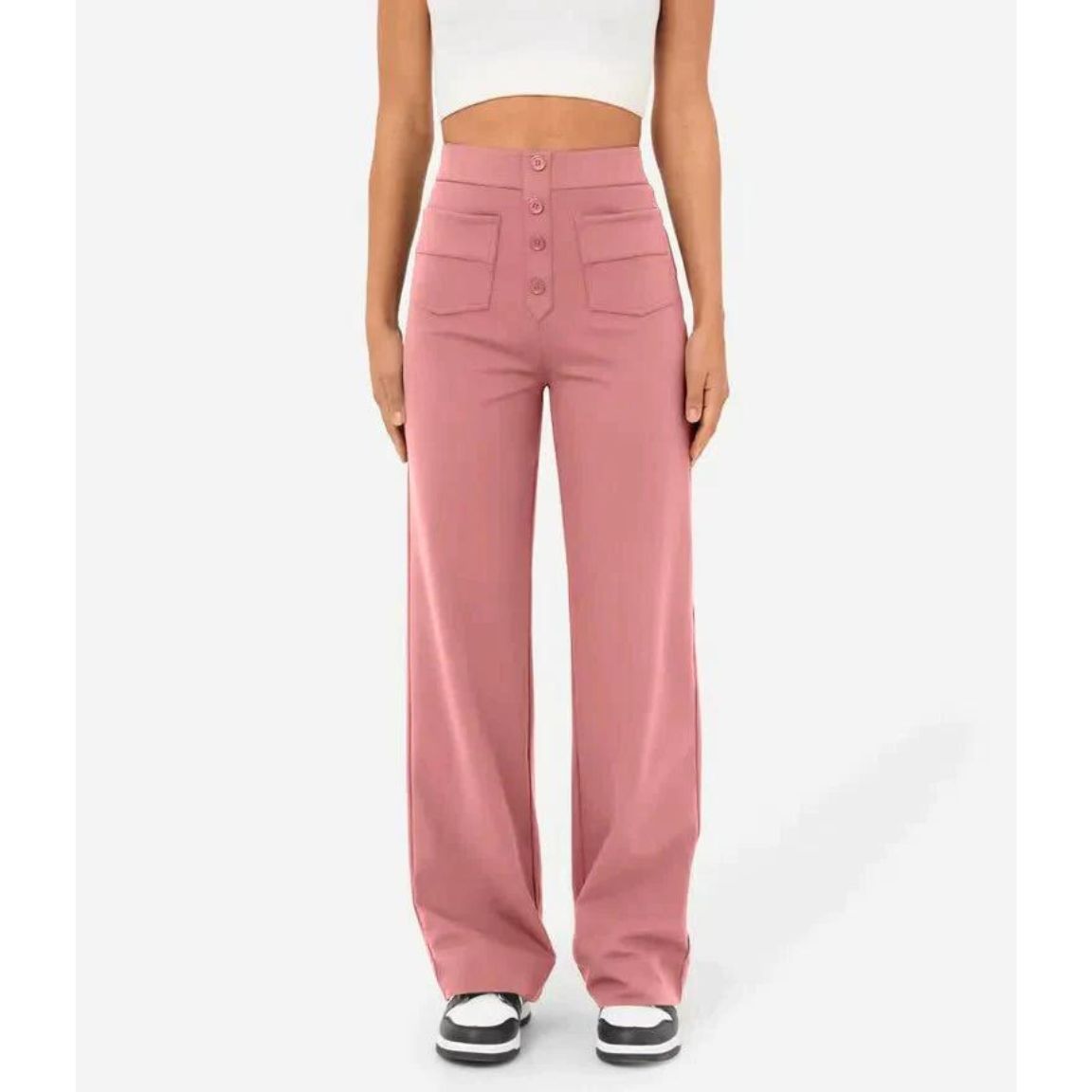 Flexible High-Waisted Stretch Pants
