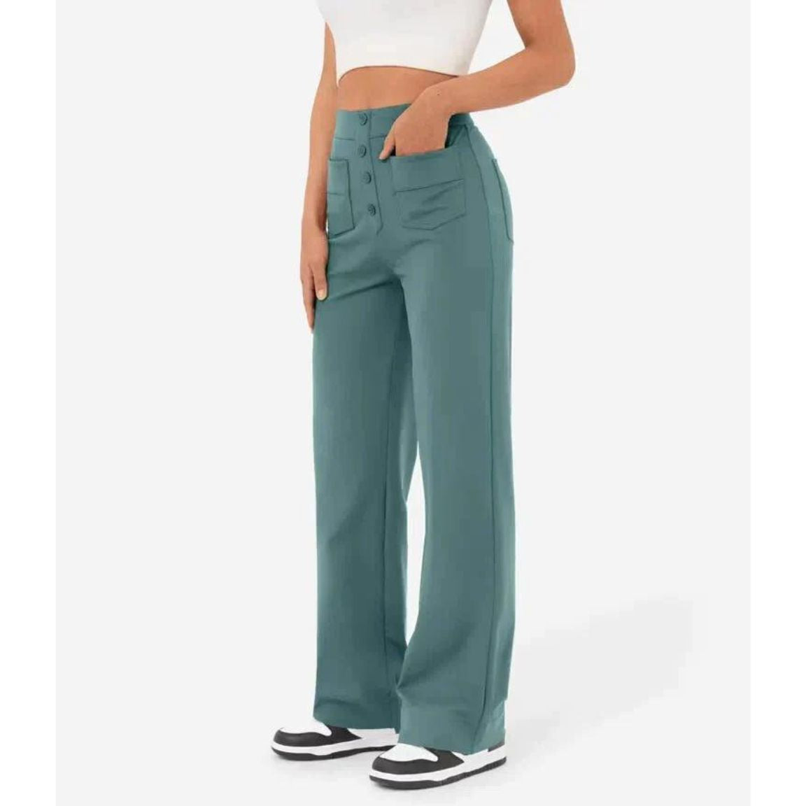 Flexible High-Waisted Stretch Pants