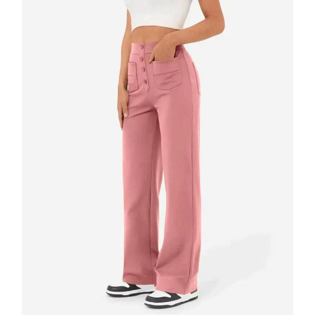 Flexible High-Waisted Stretch Pants