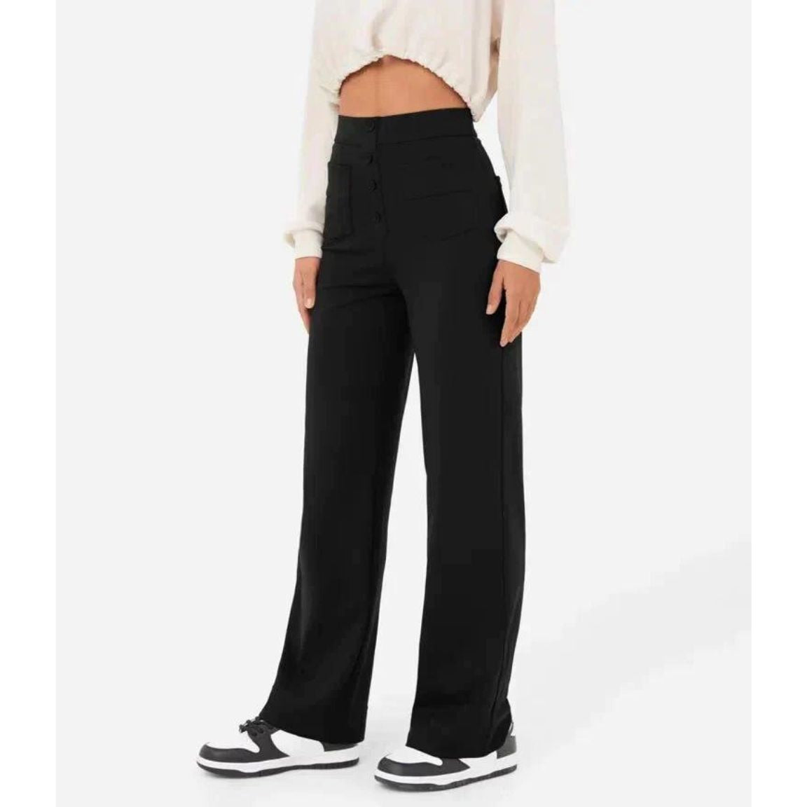 Flexible High-Waisted Stretch Pants