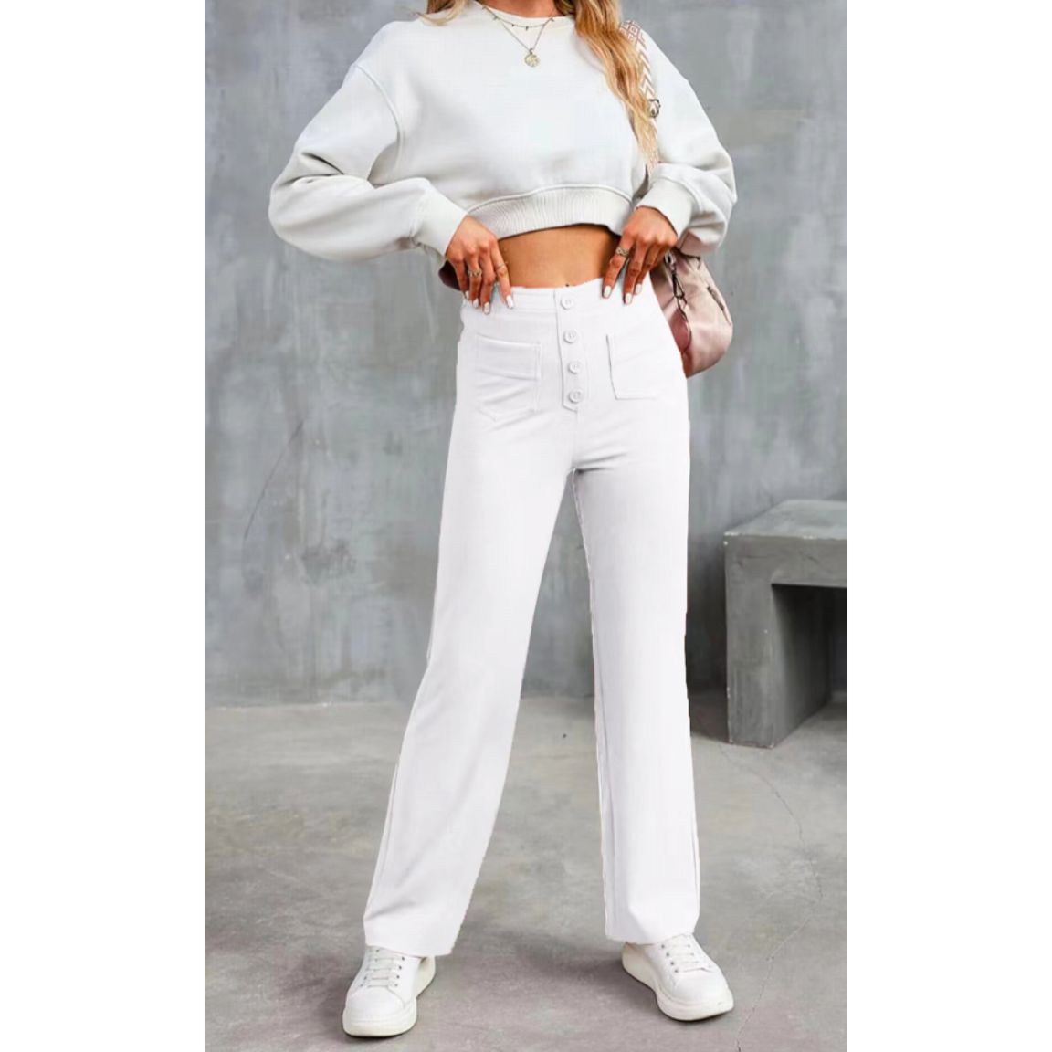 Flexible High-Waisted Stretch Pants