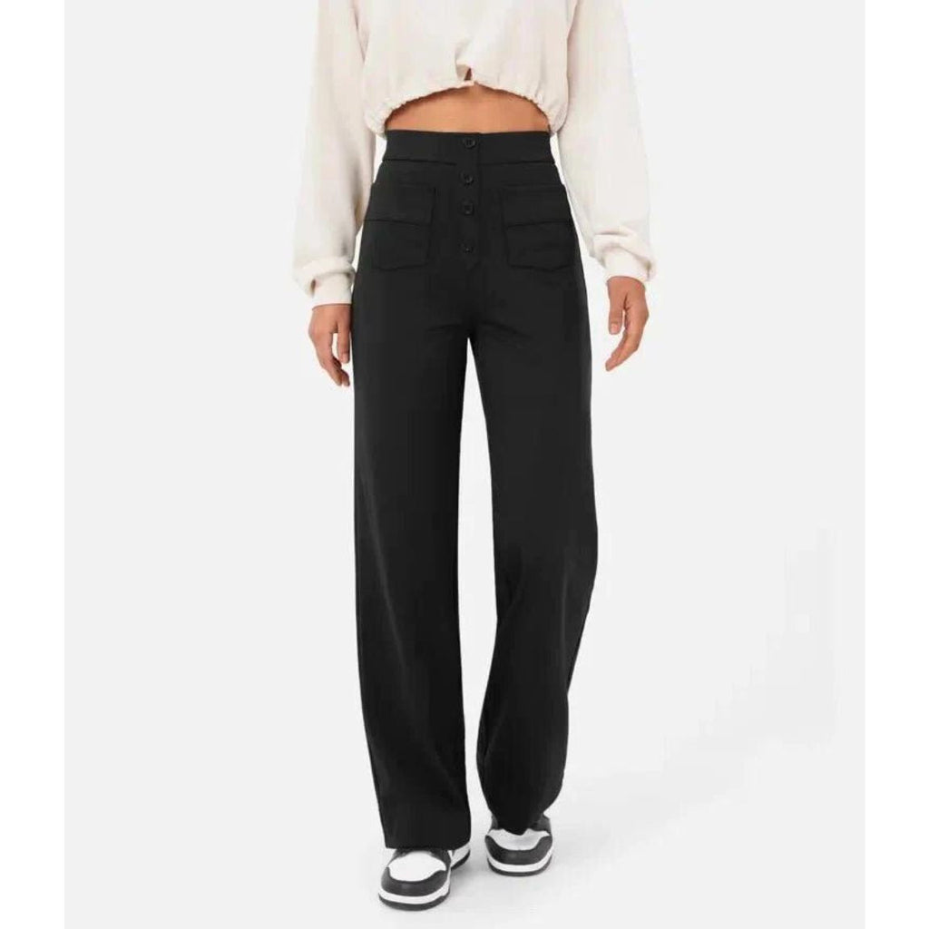 Flexible High-Waisted Stretch Pants