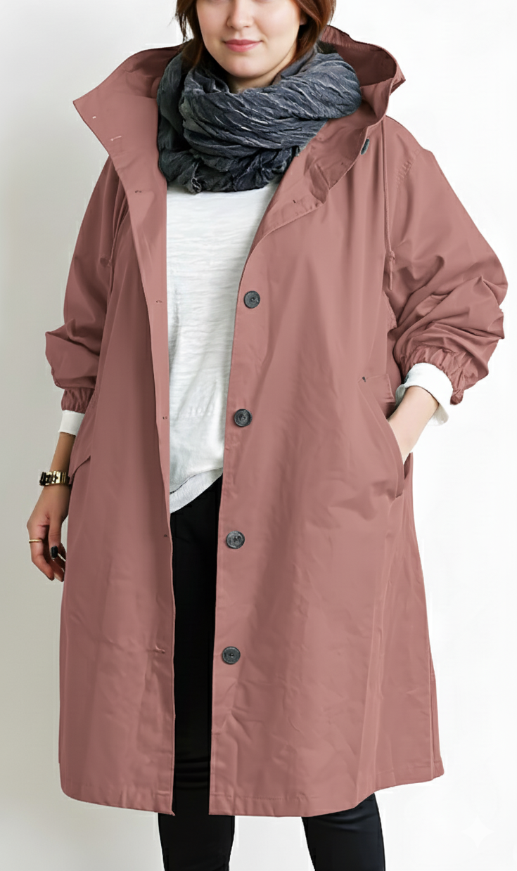 Plus Size Women's Hooded Jacket