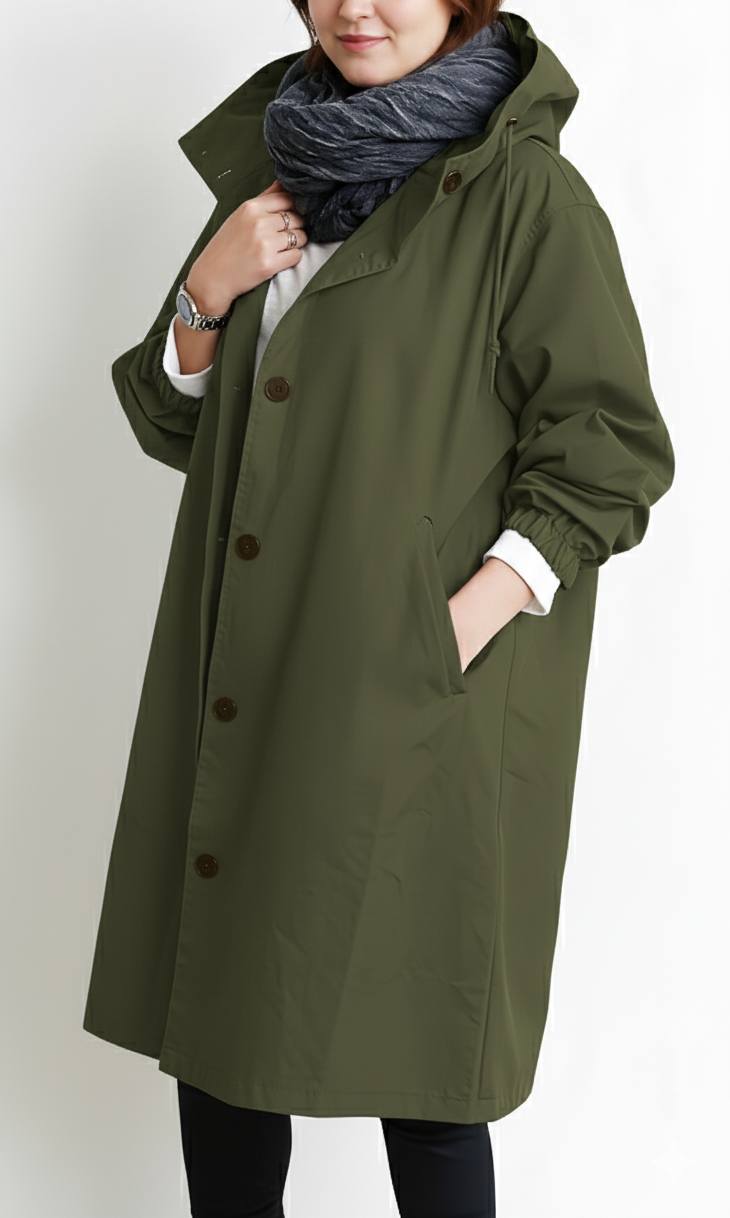 Plus Size Women's Hooded Jacket