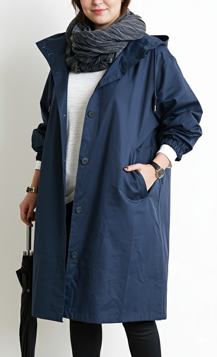 Plus Size Women's Hooded Jacket