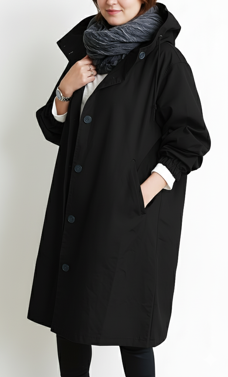Plus Size Women's Hooded Jacket
