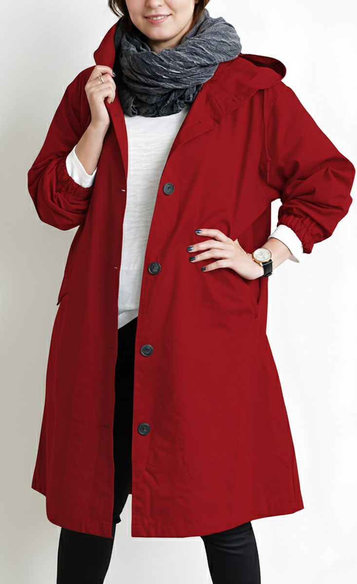 Plus Size Women's Hooded Jacket