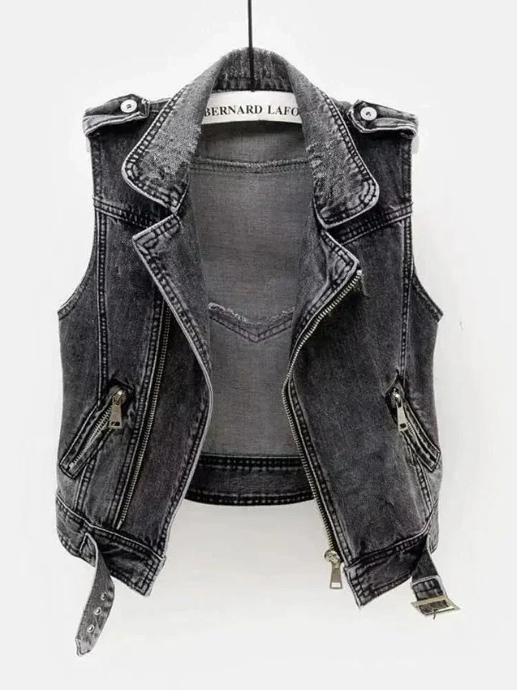 Women's Denim Vest