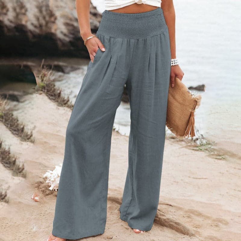 Women's Wide-Leg Trousers with a Relaxed Fit