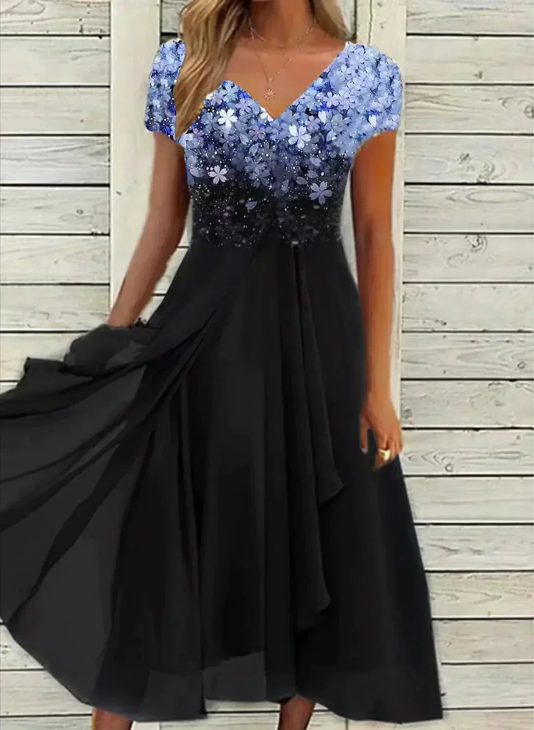 Elegant Women's Chiffon Evening Dress