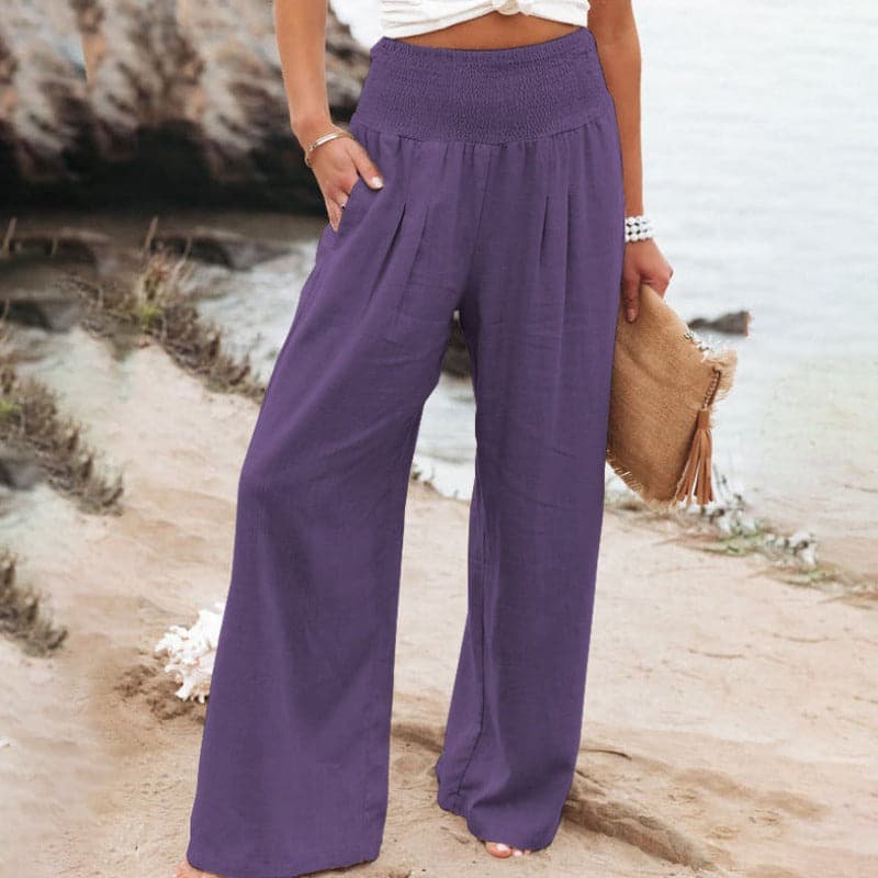 Women's Wide-Leg Trousers with a Relaxed Fit