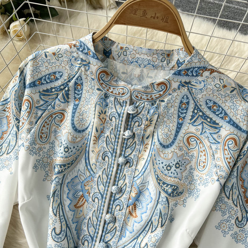 Cinched Waist Floral A-Line Dress