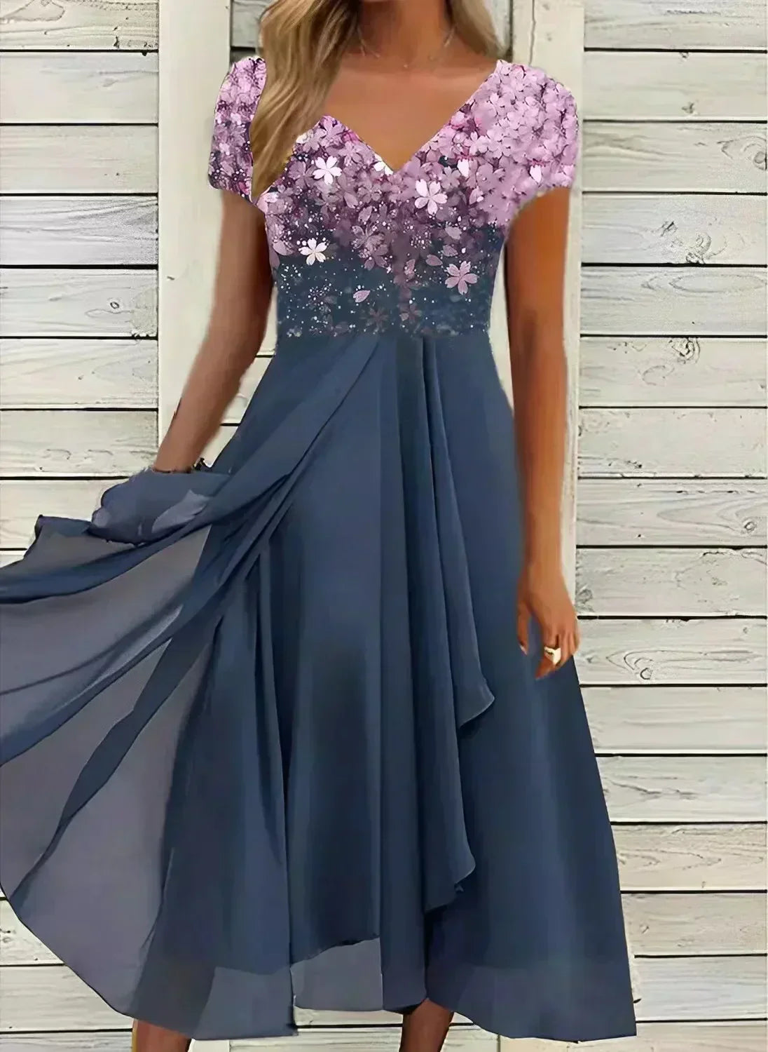 Elegant Women's Chiffon Evening Dress