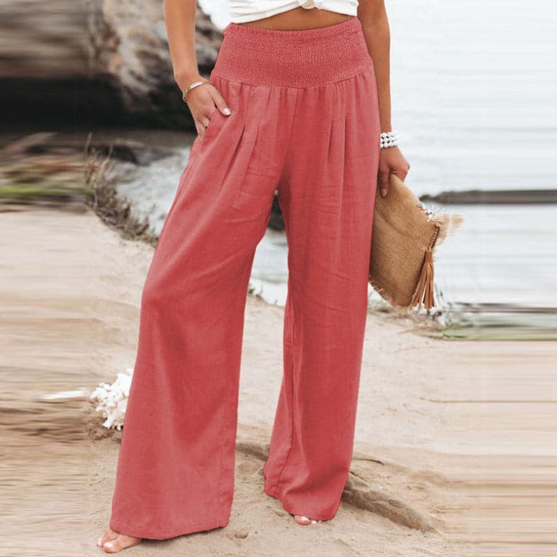 Women's Wide-Leg Trousers with a Relaxed Fit