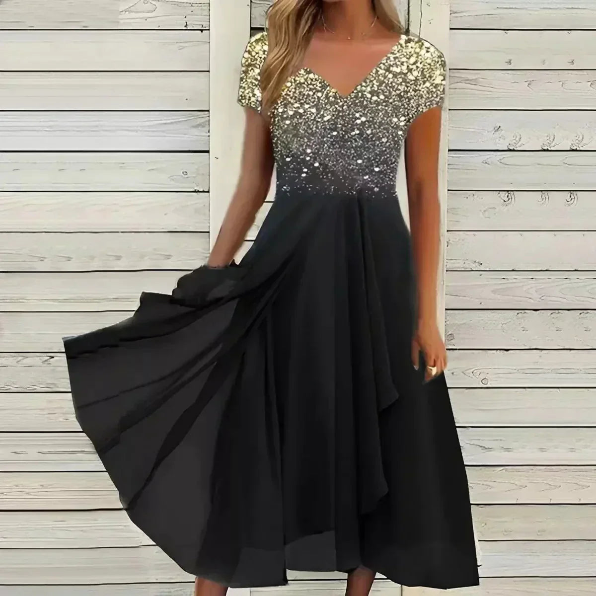 Elegant Women's Chiffon Evening Dress