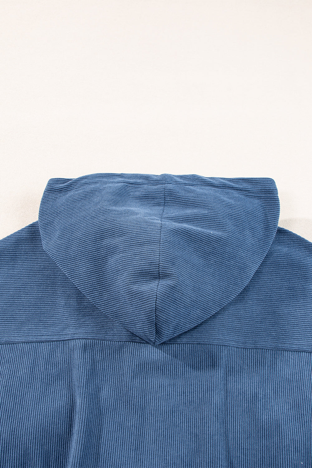 Adjustable Drawstring Teal Zip-Up Hoodie