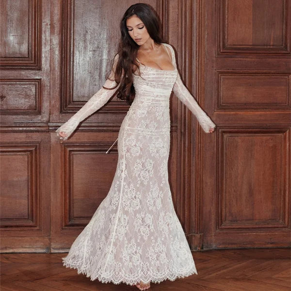 Ona - Effortless Lace Maxi Dress