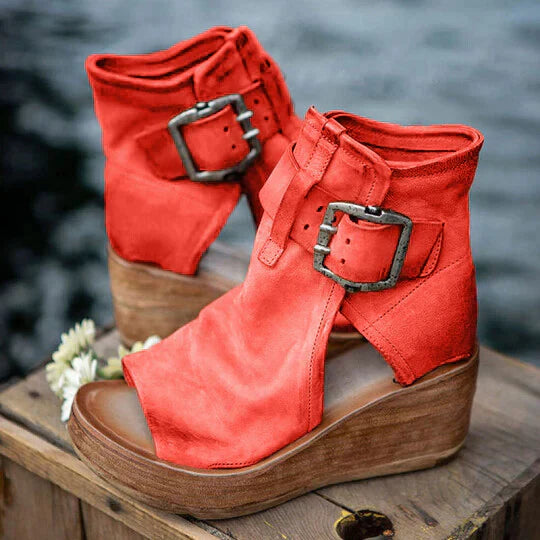 Bohemian-Style Wedge Sandals for Women