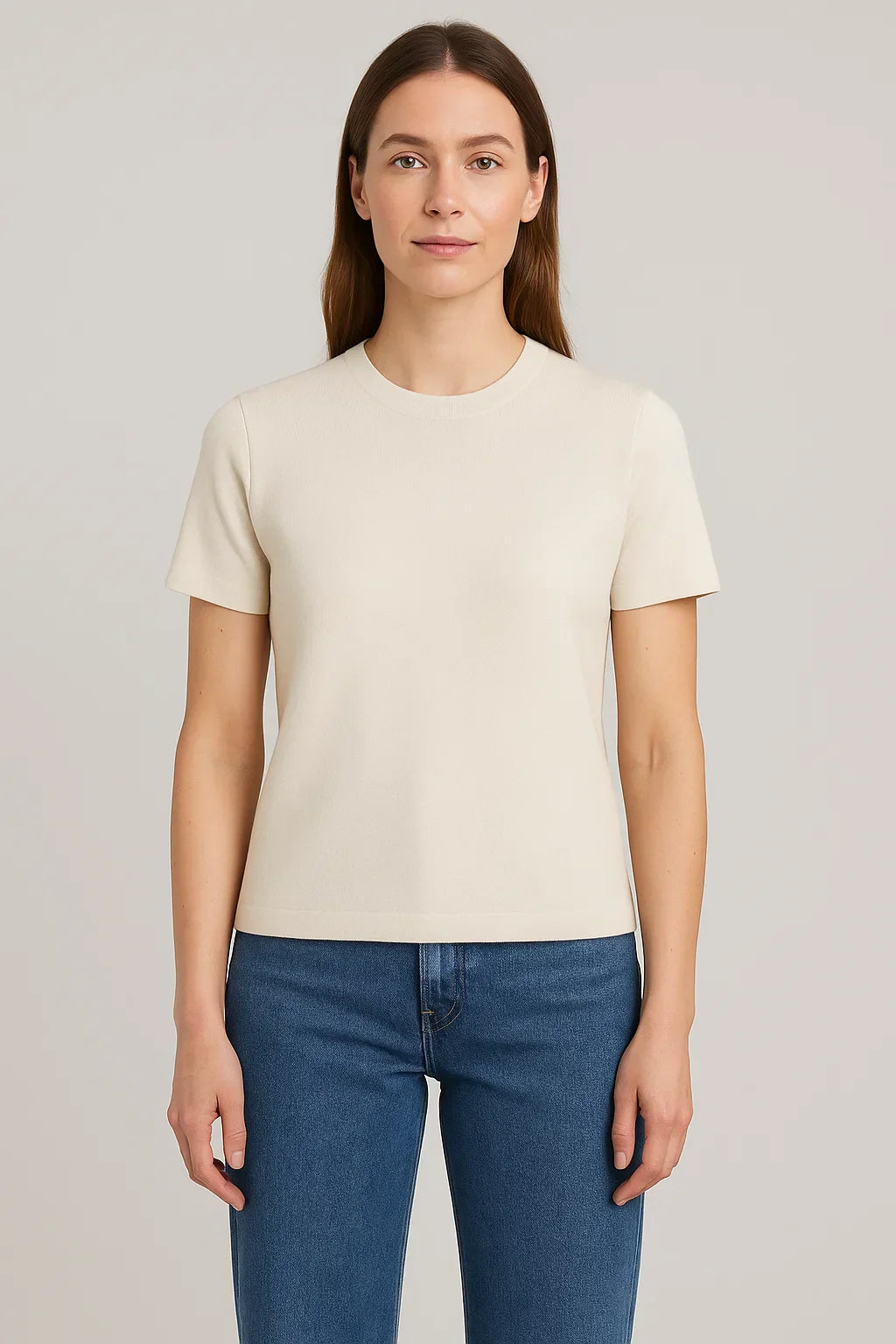 Lia - Fitted Knit Tee