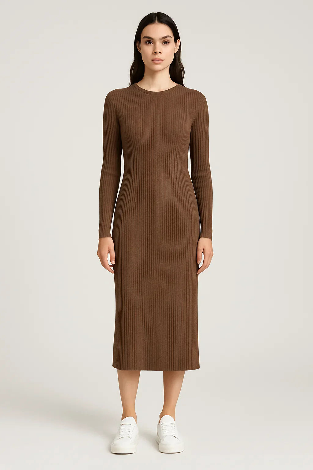 Tove - Textured Midi-Length Dress