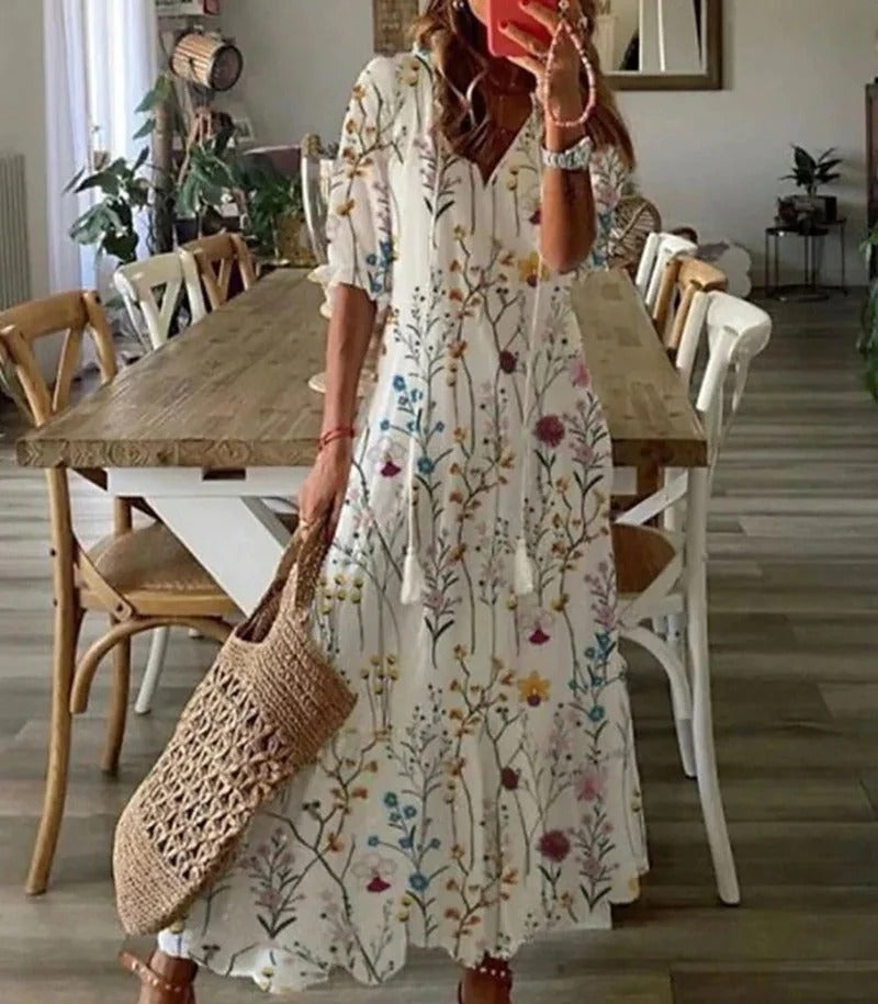 Bohemian-Inspired Earthy Dress