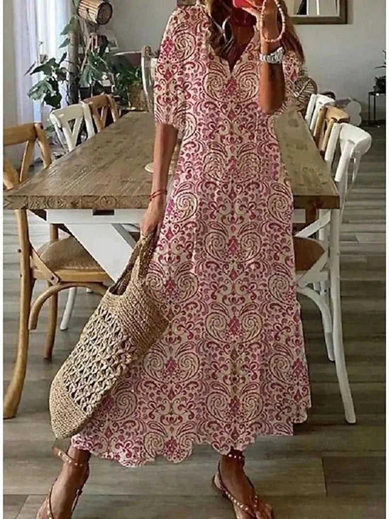 Bohemian-Inspired Earthy Dress