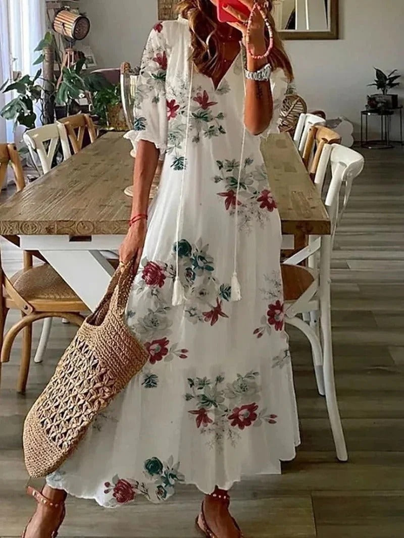Bohemian-Inspired Earthy Dress