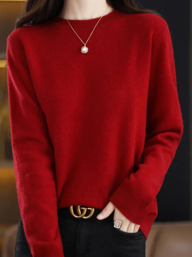 Ultimate Warmth Long-Sleeve Wool Sweater for Supreme Comfort